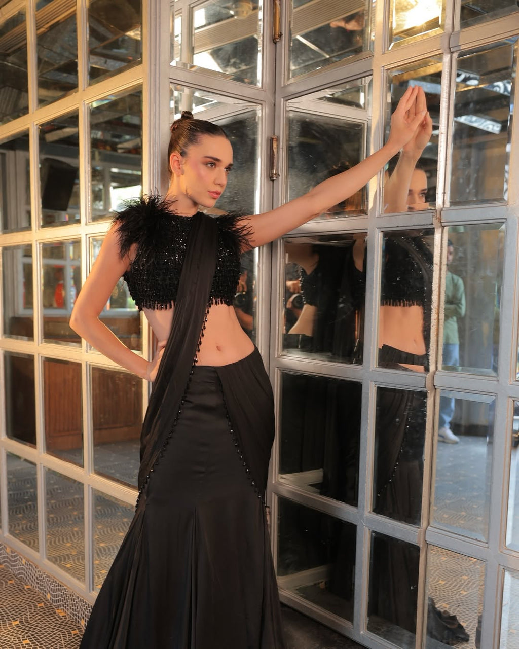 Midnight Obsidian Saree