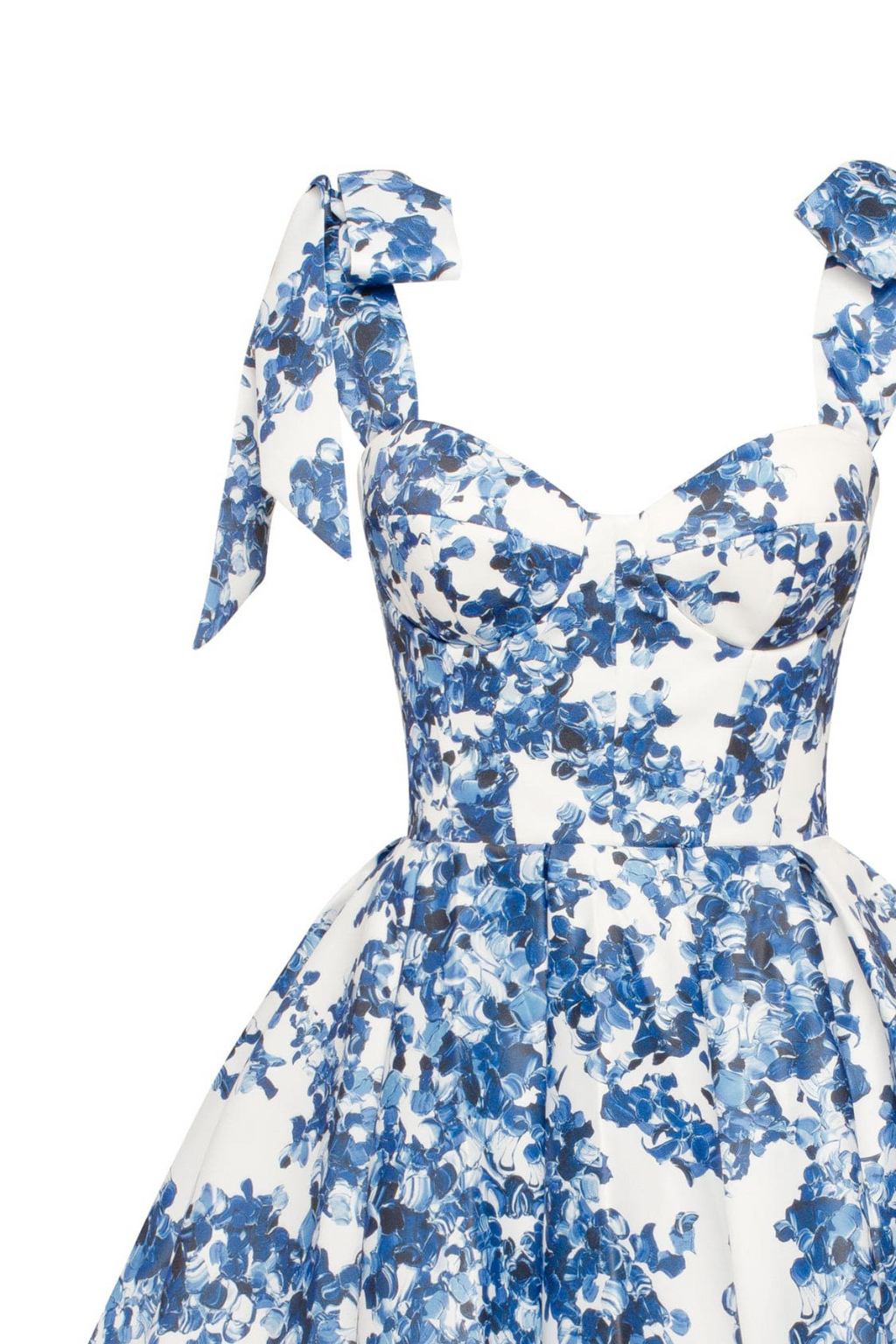 Ravishing Hydrangea Tie-Strap Mini Dress