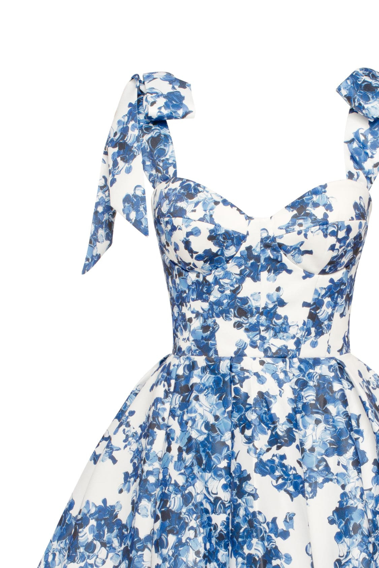 Ravishing Hydrangea Tie-Strap Mini Dress