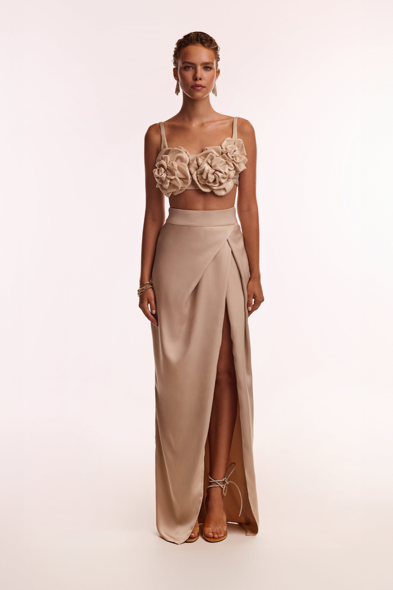 Sequined Floral Applique Co-Ord Set