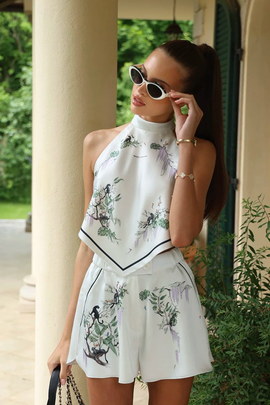 Panther Top & Shorts Set