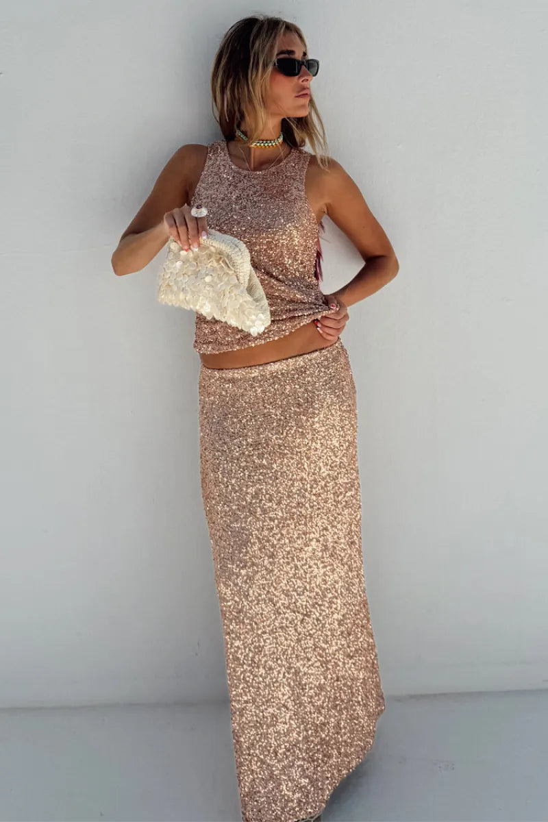Sequin Stellar Skirt