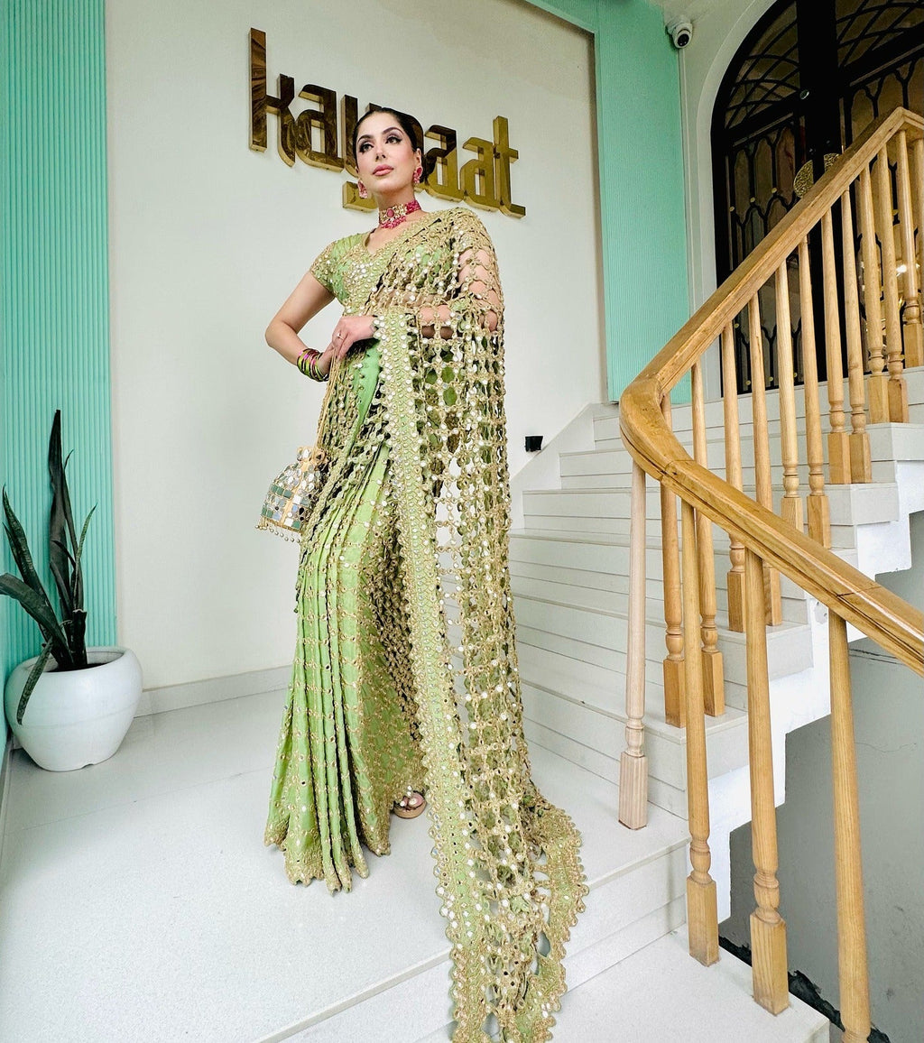 Celestial Mirror Saree