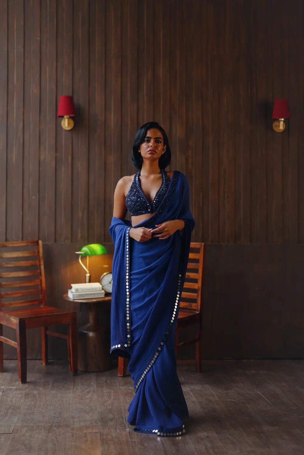 Midnight Muse Saree
