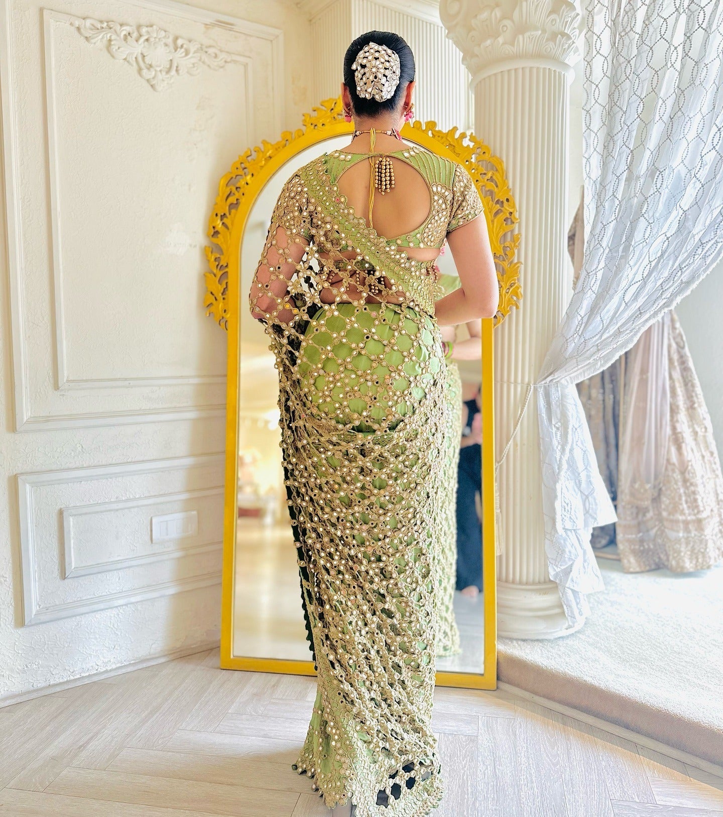 Celestial Mirror Saree