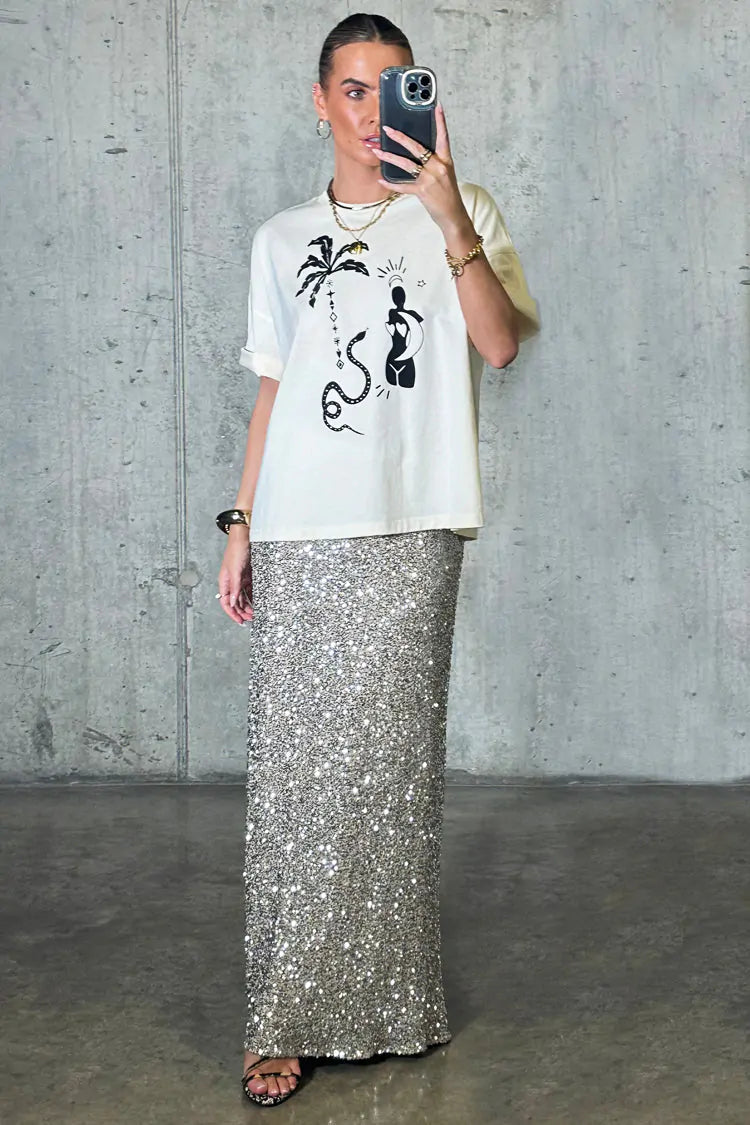 Sequin Stellar Skirt