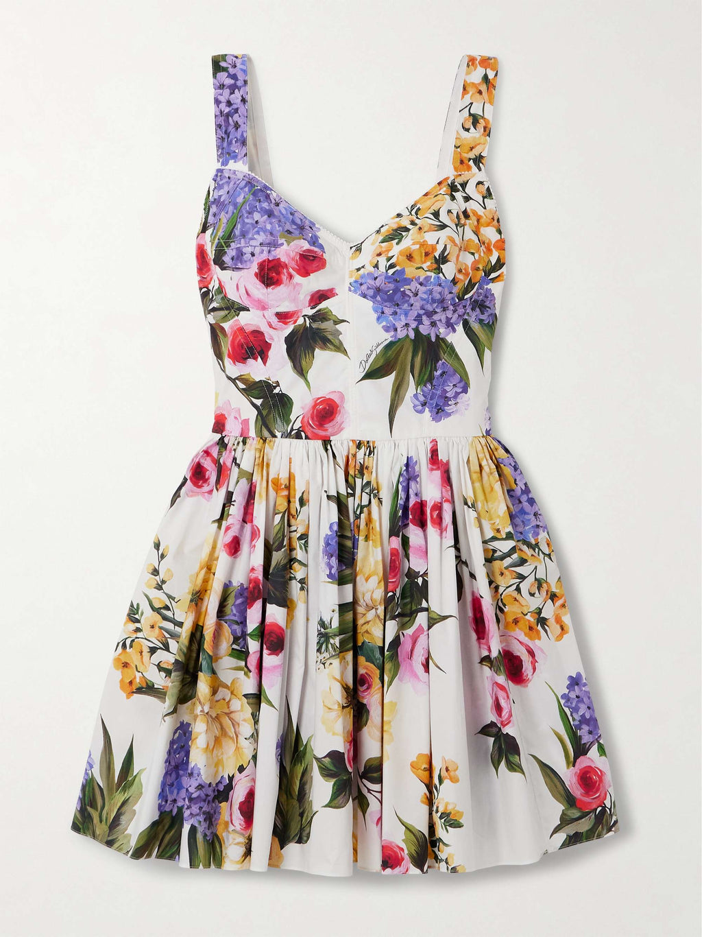 Floral Poplin Mini Dress