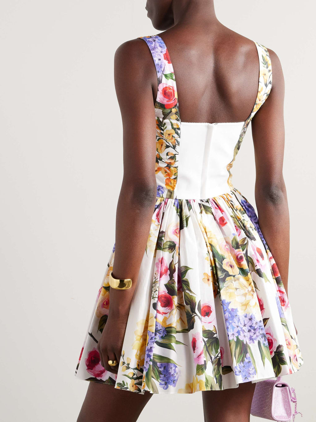 Floral Poplin Mini Dress